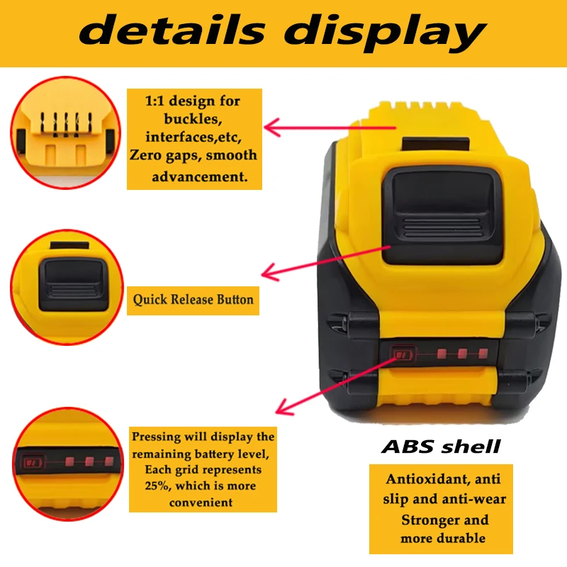 Original Battery For DeWalt 20V/60V MAX Li-ion Battery For DeWalt DCB547-XJ DCB200 DCB609 DCB606 For Flexvolt Tool Batteries