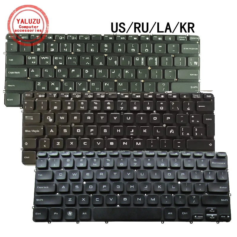 US/RU/LA/KR inglés nuevo teclado del ordenador portátil para Dell XPS 12 L221 L221X 9Q23 13 9Q33 XPS 13R/13D/13 L321 L321X L322 L322X P20S 0MH2X1