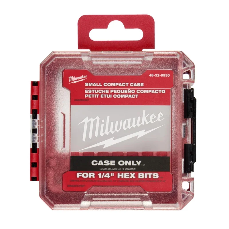 Milwaukee 48-32-9930 Impact Driver Accessory Cases Small-Scale Dustproof Durable Hard Shell Bit Spare Parts Storage Box