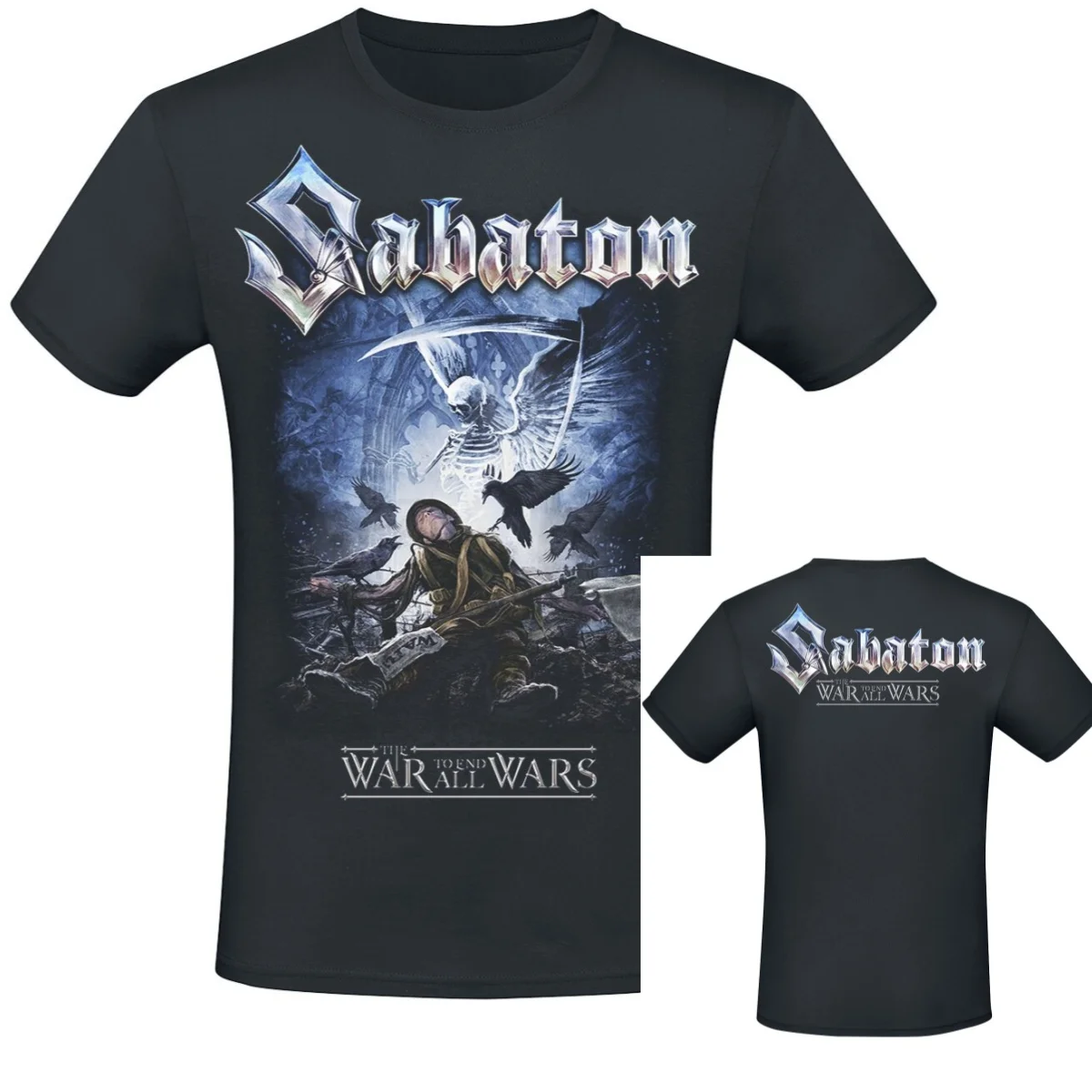 New 2026  Sabaton T-Shirt Men Women Vintage Metal Rock Band Graphic Tee Cotton Summer Streetwear Top
