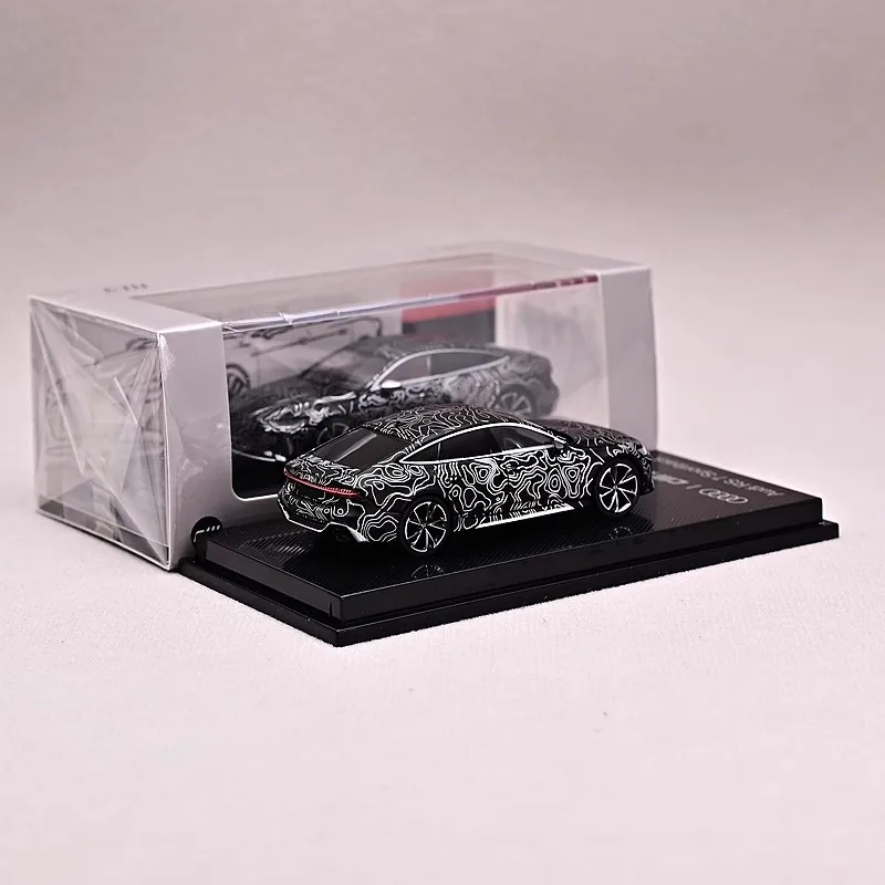 CMModel 1/64  RS7 Sportback 2022 Diecast AutoModel Black silver silk thread