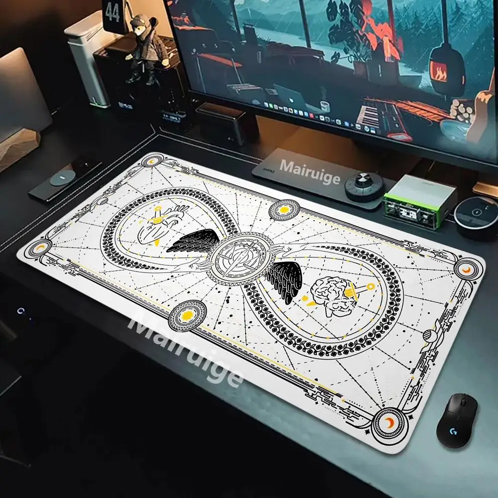 

Art Magic Tarot Card Коврик для мыши HD Черный ПК Gamer Moon Constellation Настольный коврик XXL Kawaii Аксессуары Большой ковер Настройка для домашнего офиса
