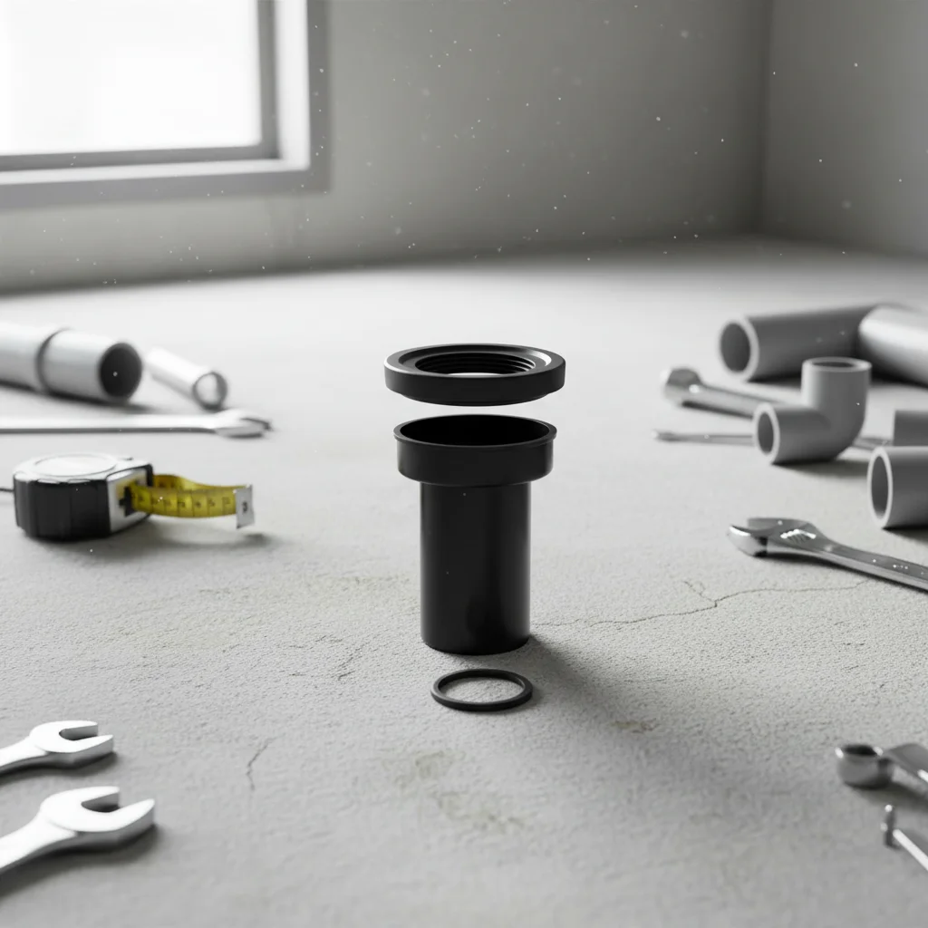 

Toilet Drain Pipe 300mm ABS PP Toilet Drain Pipe For Wall-Mounted Toilets, Straight Sewage Connection Bathroom Fixtures