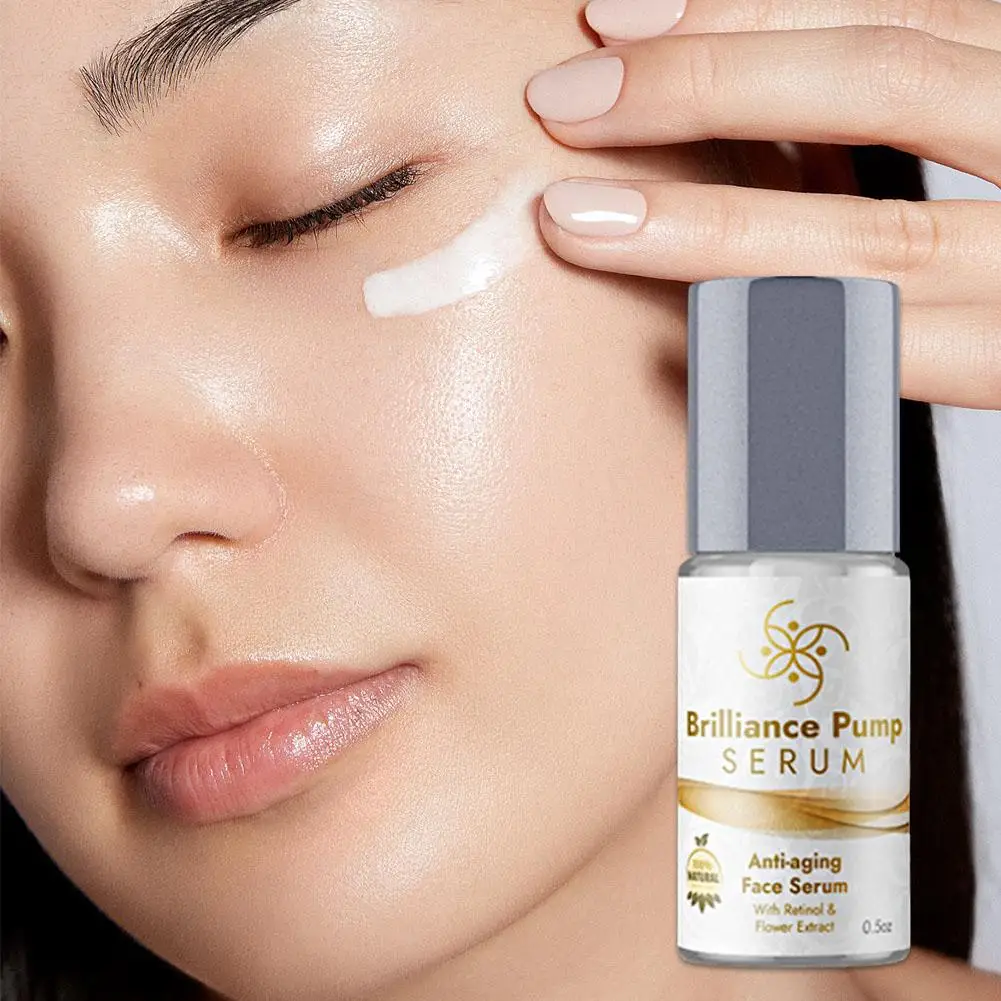 Brilliance Pump Serum Age-Defying eye Moisturizer Retinol Helps Reduce Fine Lines And Wrinkles Suitable For All Skin Types X5X3