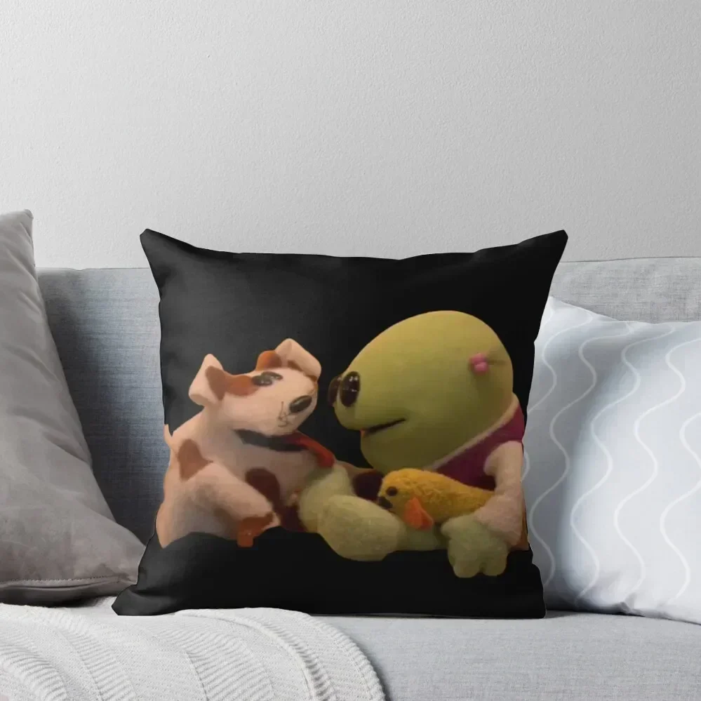 

Whimsical Fusion Nanalan & Russer Cartoon Delights Throw Pillow pillows decor home ornamental pillows pillow