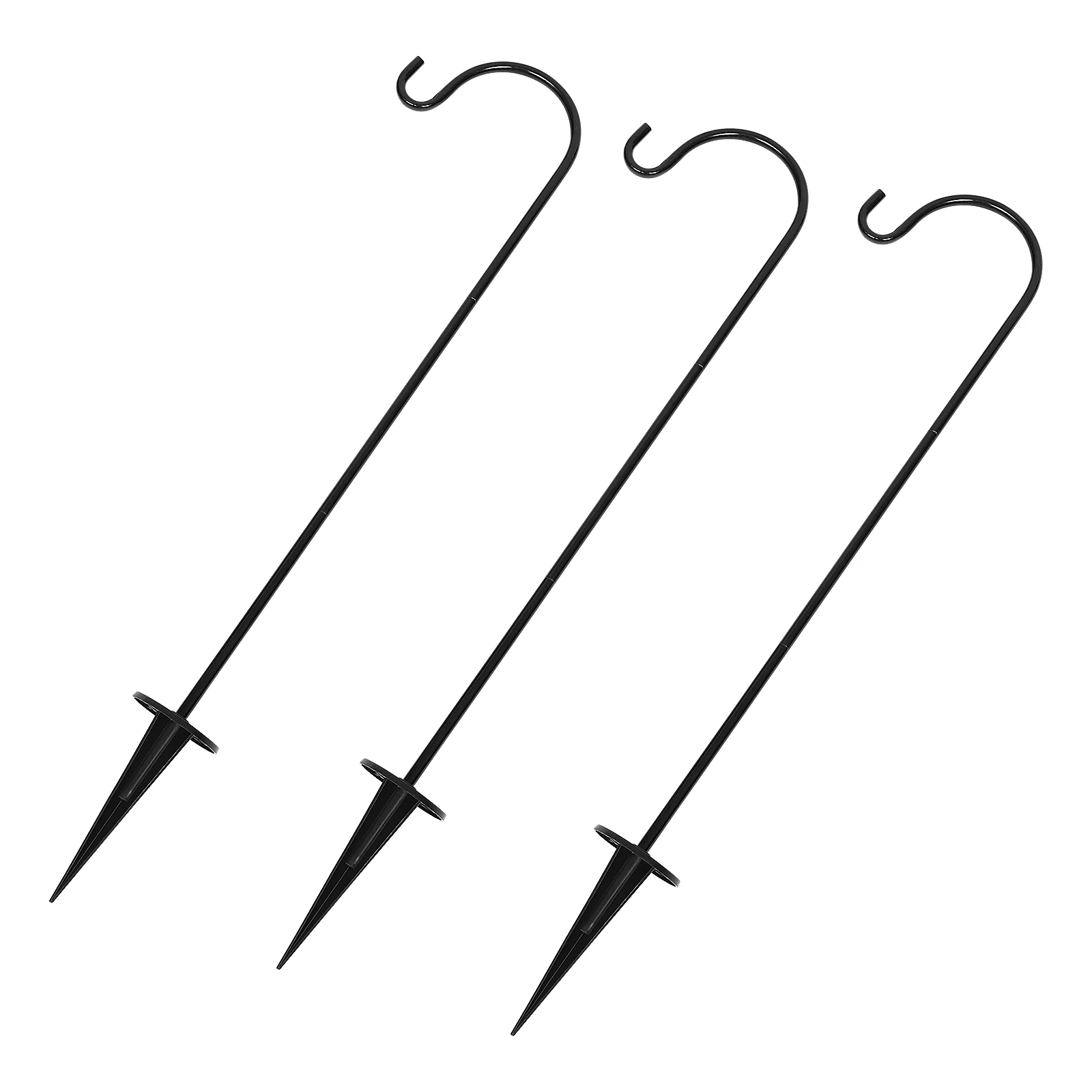 

3pcs Iron Shepherd Hooks for Plants Outdoor Hangers Lawn Decorations Garden Tools Heavy Duty Courtyard Hanging Plant