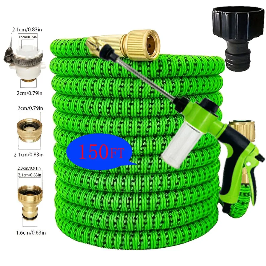 

High quality flexible and extensive garden blanket with high pressure hose, long stick for cleaning vehicles and garden wash