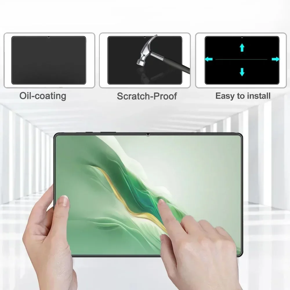 Proteggi schermo in vetro temperato 9H per Honor MagicPad 2 2024 (12,3 pollici) Pellicola protettiva ultra trasparente per Honor Magic Pad 2 12,3"