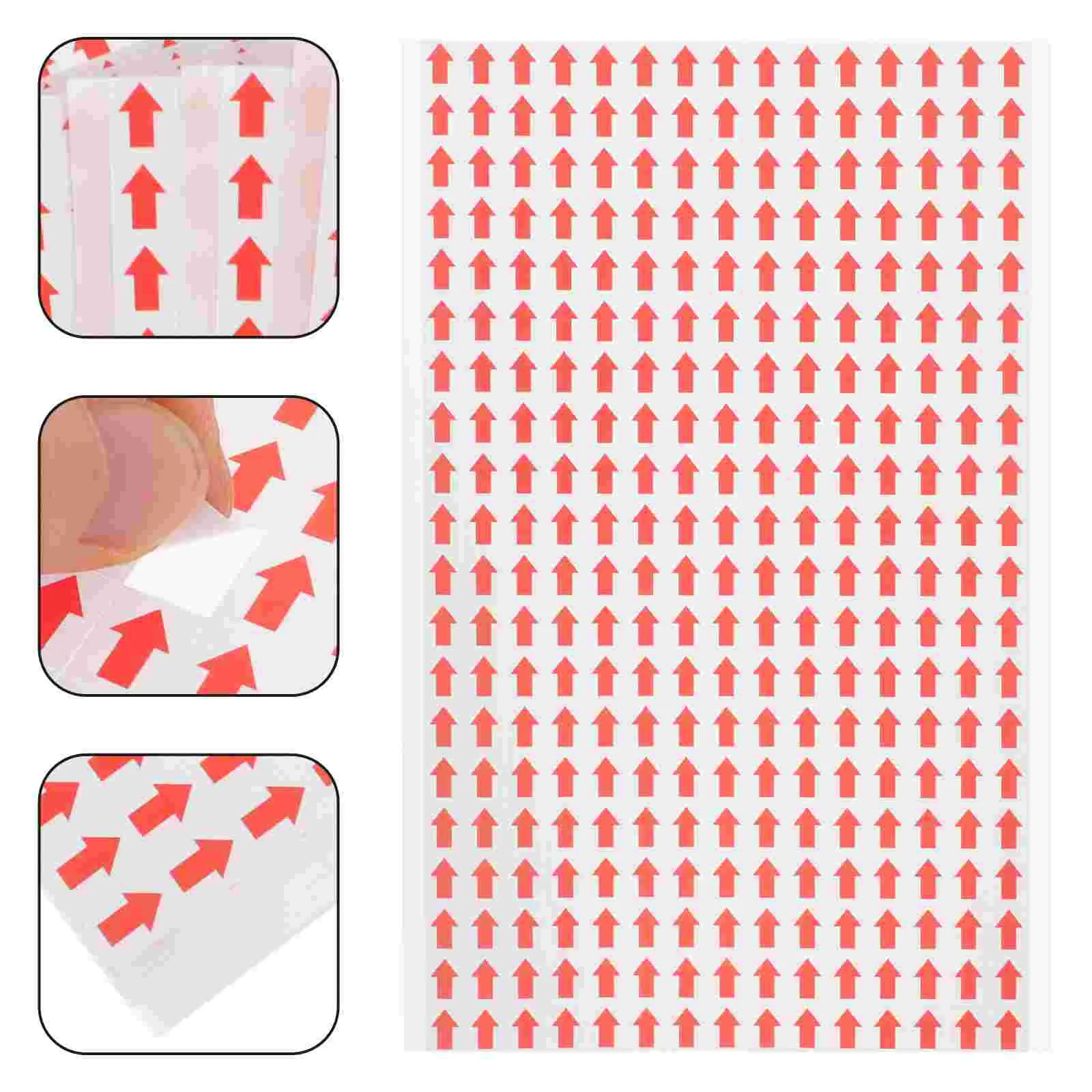 20 Sheets Sticker Arrow Stickers Emblems Floor for Directions Indication Paper Adhesive