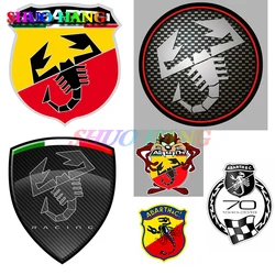 Fashion Creative Abarth 695 SS Car Sticker Decal DIY 3D Badge Brand Vinyl Auto Parts Window Trunk Styling Decal PVC