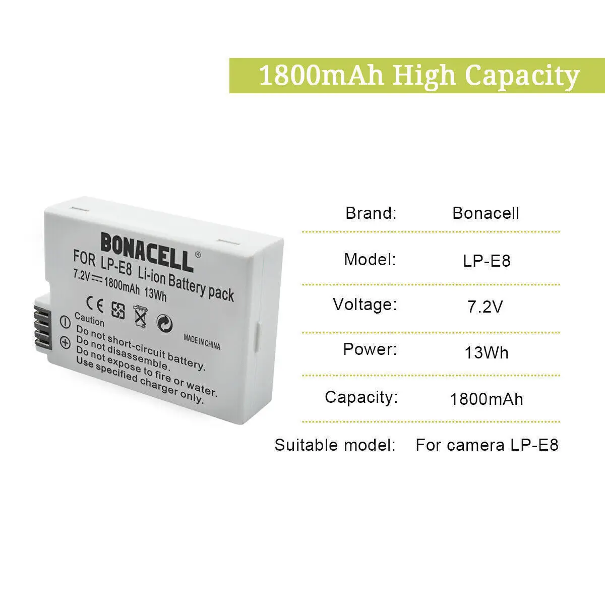 1800mah LP-E8 lp e8 lpe8 kamera batterie batterien akku für canon eos 550d 600d 650d 700d rebel x4 x5 x6i x7