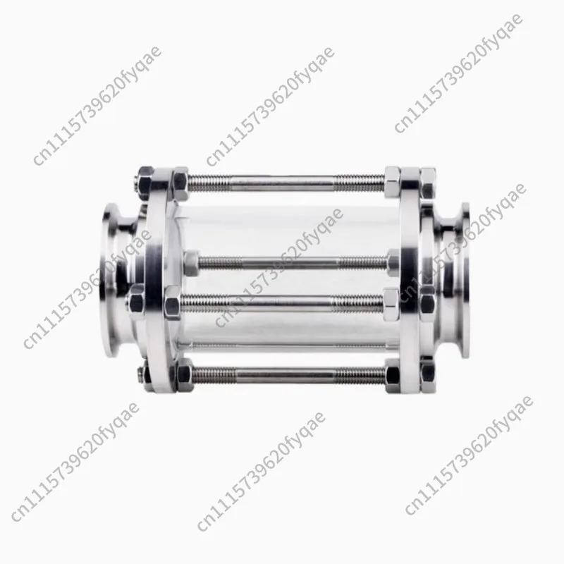 Glass pipeline sight glass with stainless steel sanitary clamp fast-connect fast-connect visor with protective cover