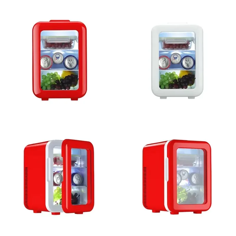 10L Mini Transparent Refrigerator Affordable Small Fridge for Hotel Wholesale Compact Cooling Unit