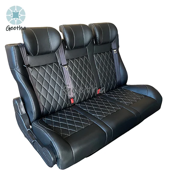 

General Purpose Modified Vehicle MPV Seat-Microfibre Leather Luxury Waterproof Chengbo Triple Seat for Toyota HIACE RV/Campervan