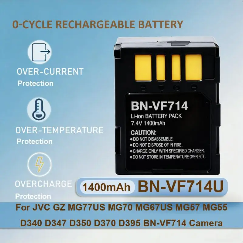 

Аккумулятор для JVC GZ-MG130 GZ-MG132 GZ-MG134 GZ-MG135 GZ-MG148 GZ-HM200 GZ-MG131 BN-VF823 BN-VF823U BN-VF707 Everio