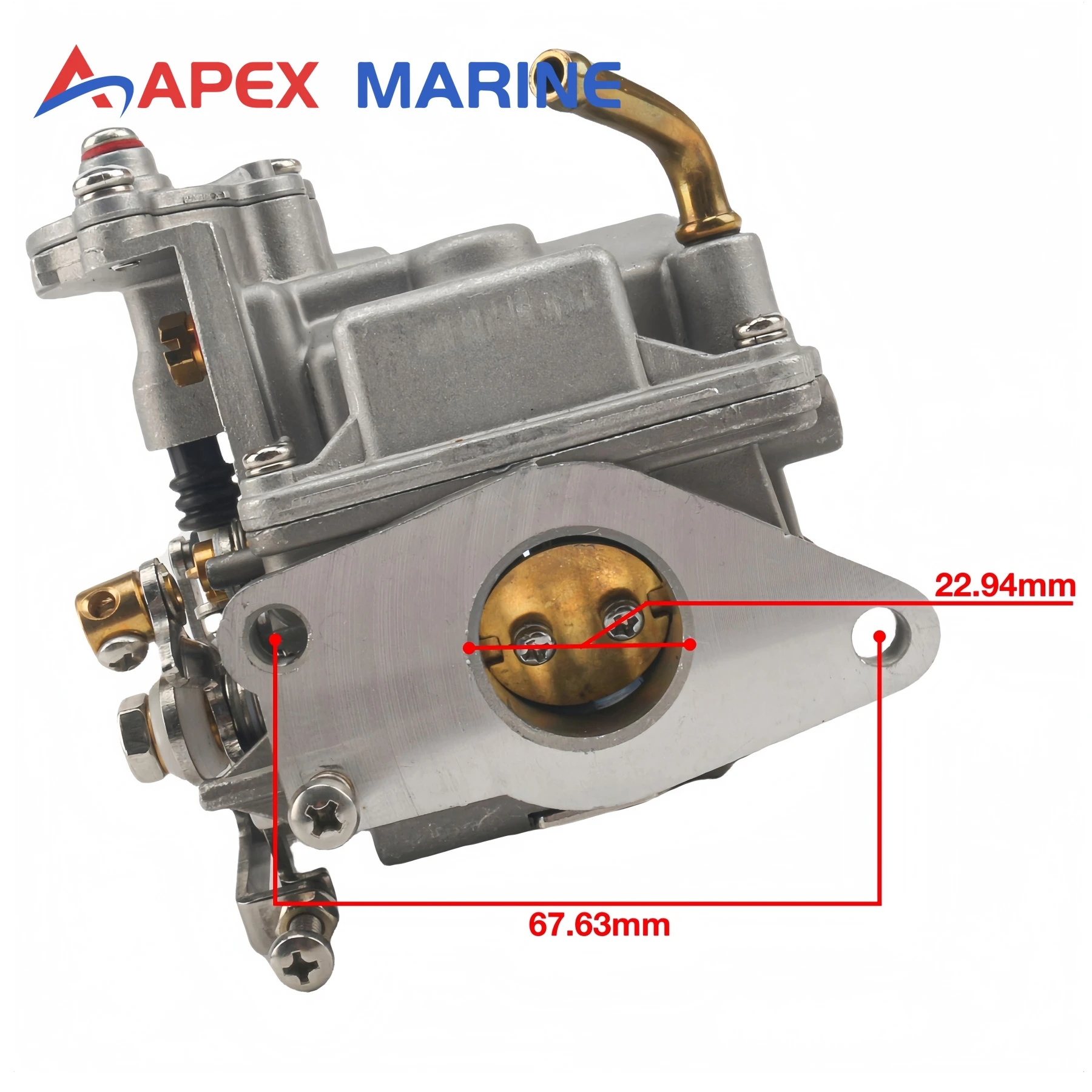 3DP-03100-2 المكربن عاصي مع طوقا لمحرك Tohatsu Nissan الخارجي 4-السكتة الدماغية MFS NSF 8 9.8 HP يستبدل 3V1-03100-2