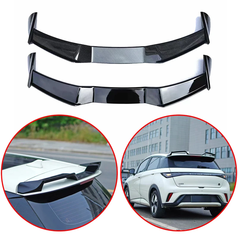 

High Quality ABS Car Spoiler Rear Wing For BYD Dolphin 2023-2024 Glossy Black Or Carbon Fiber Look Body Kit Accessories Parts