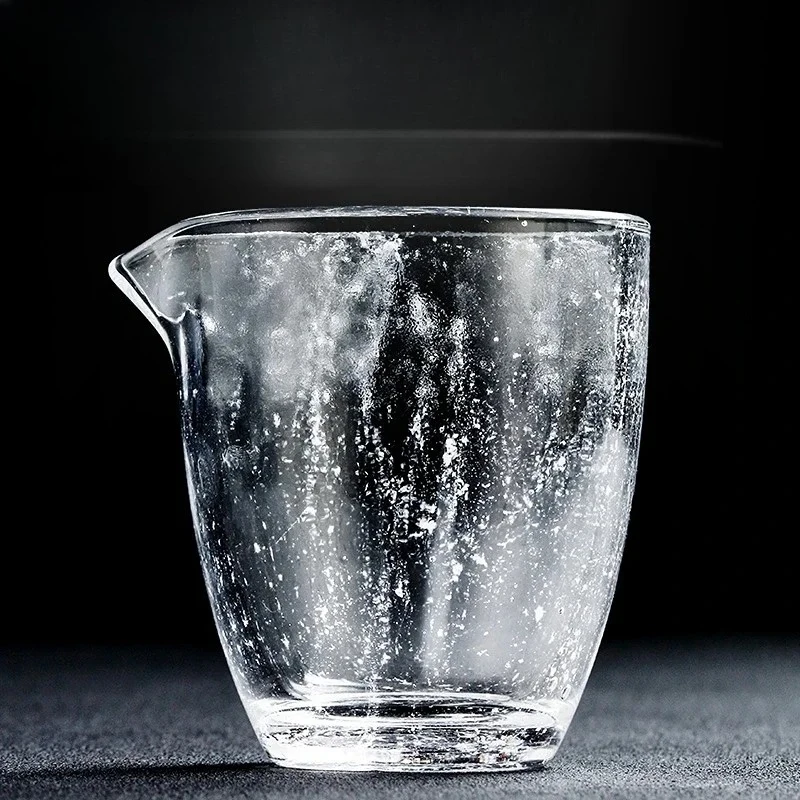 

Crystal Snow Glass chaihai Tea Set Heat-resistant Thickened Non Hot Hand Pouring Tea Set Glazed Fair Cup Tea Set Gift