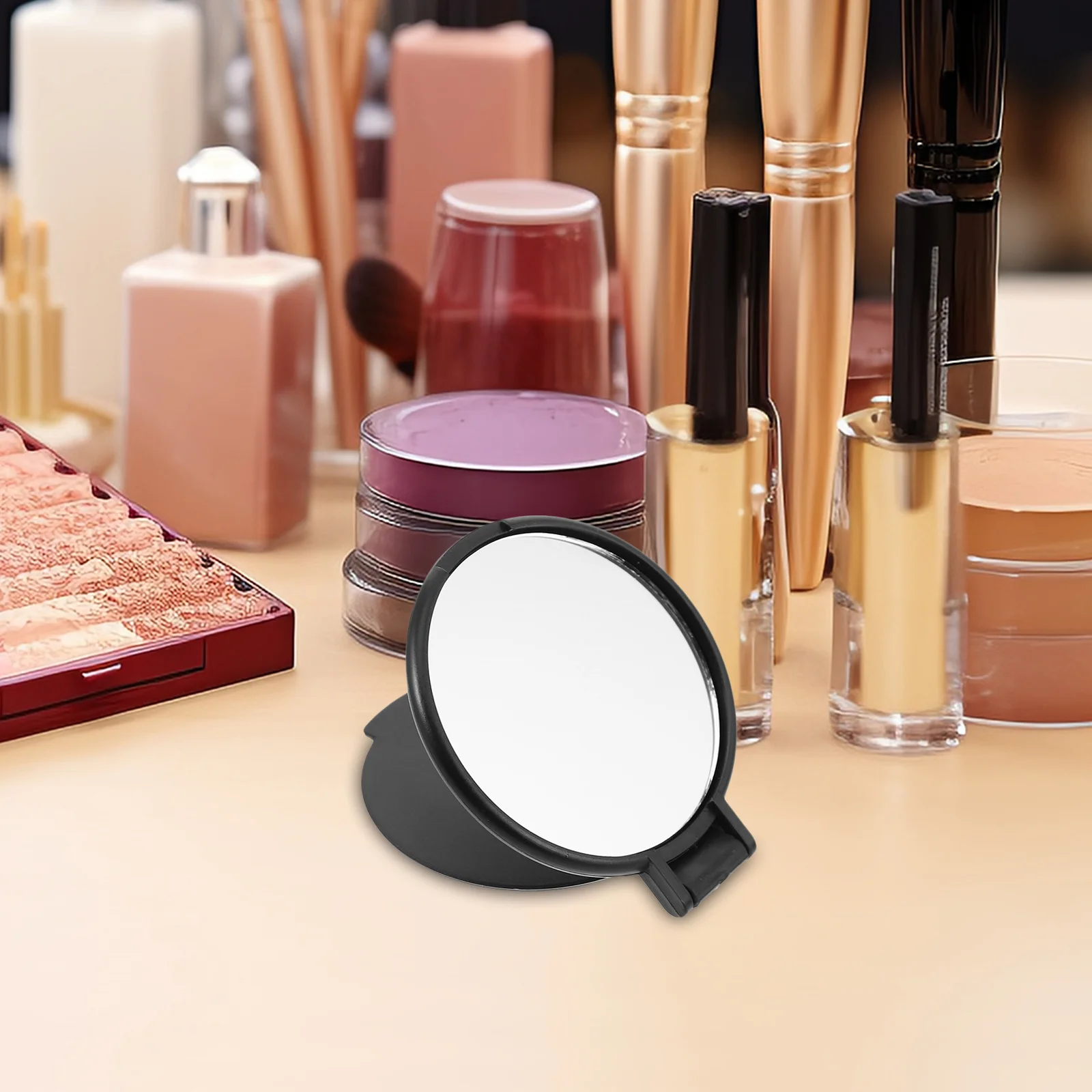 20 قطعة مرآة ماكياج مدمجة قابلة للطي أنيقة سوداء صغيرة محفظة محمولة للسفر ودية مرآة صغيرة مرايا مدمجة بالجملة #5