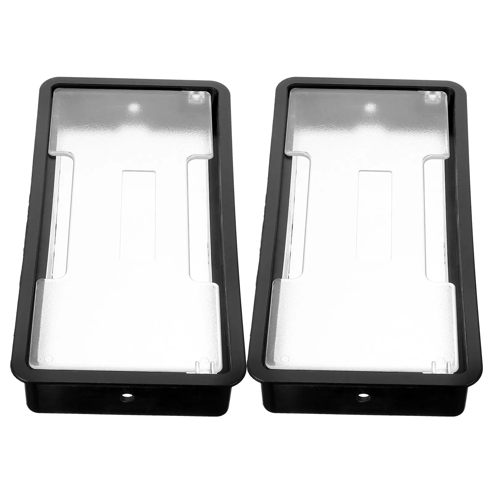 2 шт., крышка отверстия для настольного кабеля, втулки для проводов, органайзер, прямоугольная заглушка для отверстия для шнура, пластиковое решение для управления кабелем для стола