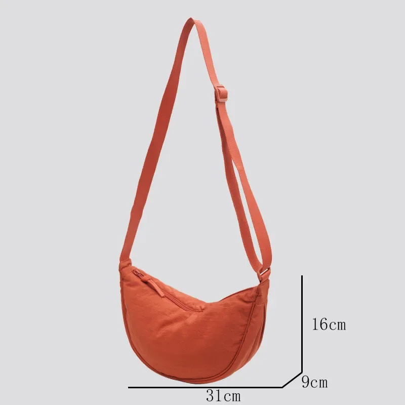 Sac à bandoulière Hobos en nylon décontracté pour femme, sacs initiés par un designer, fourre-tout de grande capacité, sac de shopping de voyage pour femme, sacs à main pour femme, 2024