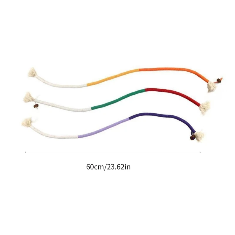 3 Dây Nhiều Màu Sắc Thú Cưng Nhai Đồ Chơi Dây Cotton Trêu Chọc Mọc Răng Đồ Chơi Cung Cấp Cho Mèo
