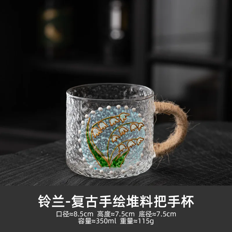 Japanese retro high-value cold water kettle glass high temperature resistant household living room large capacity teapot cold