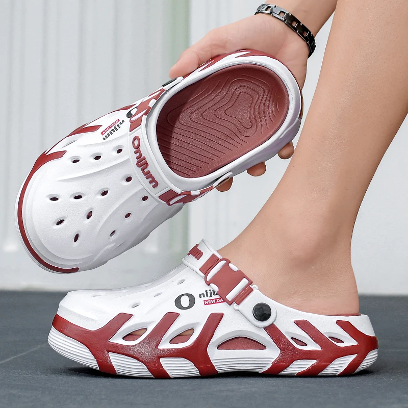 Sommer-Clogs für Herren, EVA-Soft-Slipper, Outdoor-Strandsandalen, neue Herren-Freizeitschuhe, Gartenschuhe, Wasserschuhe, atmungsaktive Strand-Slipper für Herren – Detail 14