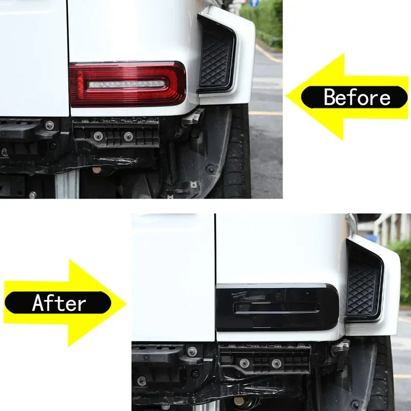 

For Mercedes-Benz G Class W463 2019-25 ABS Car Brake Indicator Light Reversing Lamp Tail Lamp trim Cover Sticker Car Accessories