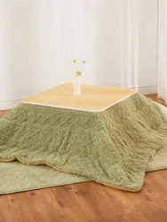 Brand New Japanese Kotatsu Blanket Warm Quilted Kotatsu Futon Comforter Come 1Pc Futon + 1Pc Carpet Navy/Khaki/Fruit Green Color