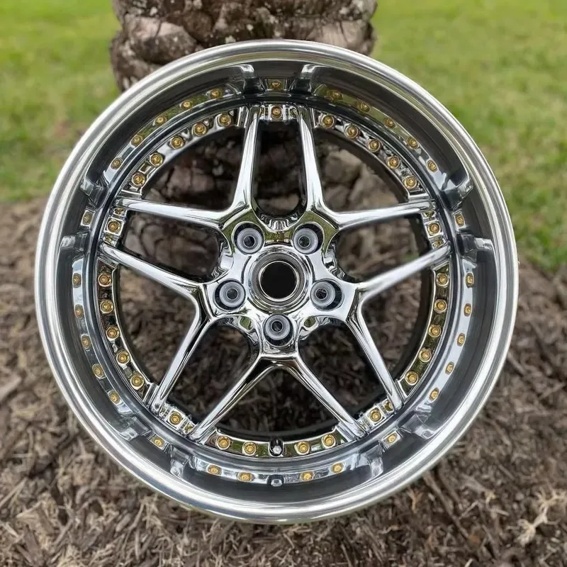 Hot Sale 2-piece Passenger Car 18 19 20 21 22 24 Inch 5x114.3 5x112 5x120 Deep Dish Alloy Forged Wheels for M3 4 pcs