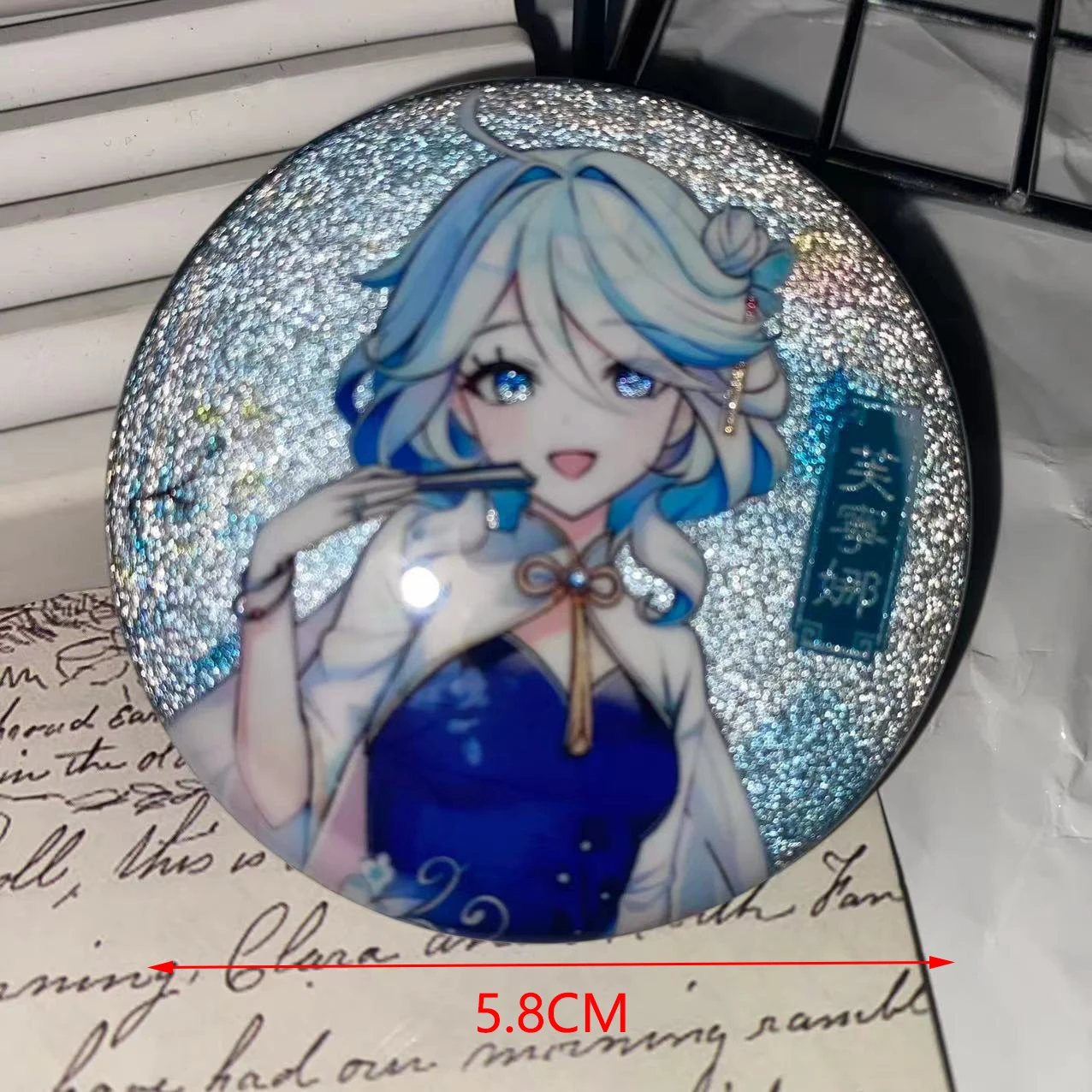 Neue Glänzende Genshin Impact Furina Xiao Raiden Shogun Scaramouche Pins Cosplay Anime Weißblech Abzeichen Studenten Freunde Geschenke – Detail 3