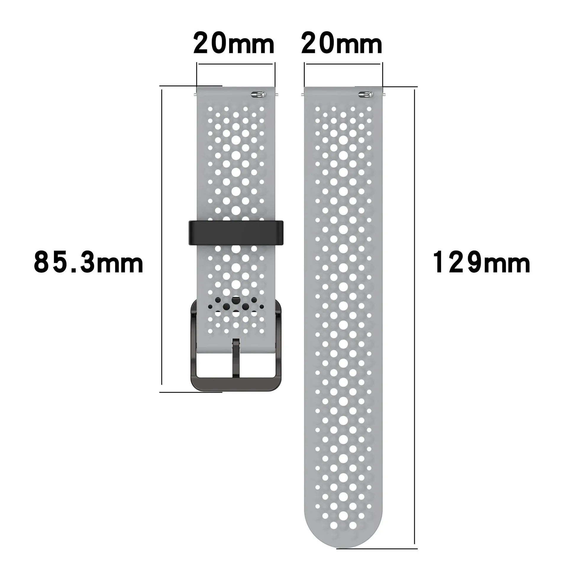 20mm Liquid Silicone Strap for Samsung Galaxy Watch 7 FE 6 5 4 44mm 40mm/6 Classic 47mm 43mm Bracelet for Watch 5 Pro 45mm Band