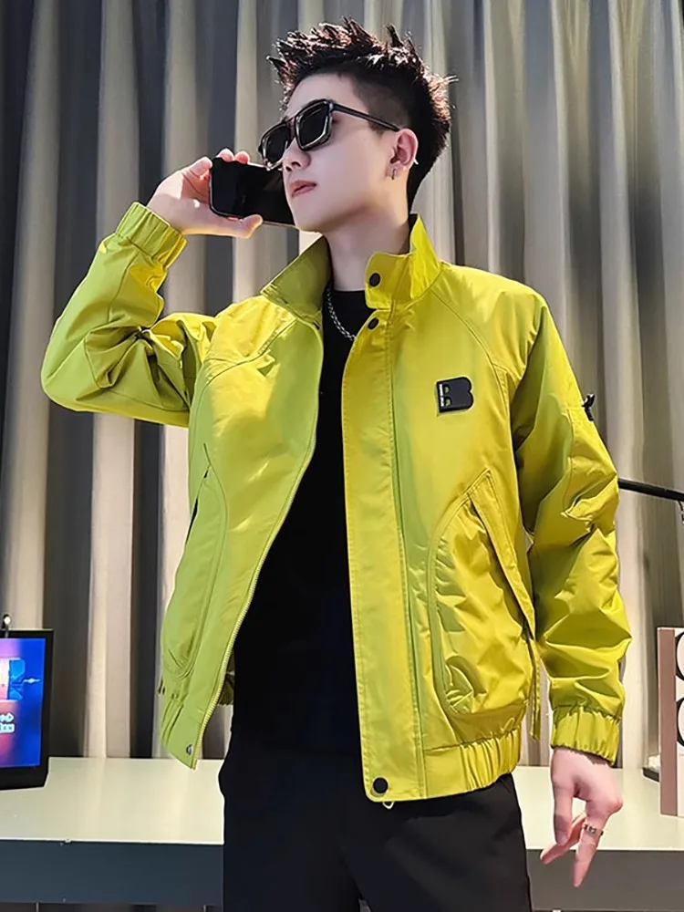 Sli الوقوف طوق Jaet الرجال الخريف جديد Sle 2025 الربيع الصيف العلامة التجارية العصرية الراقية يشعر طويل Sve سستة عادية Fa...