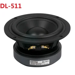 1 Pieces Kasun DL-511 5'' Mid-range Home Audio DIY Speaker Driver Unit Casting Aluminum Basket PP Cone 6ohm/130W OD=146mm