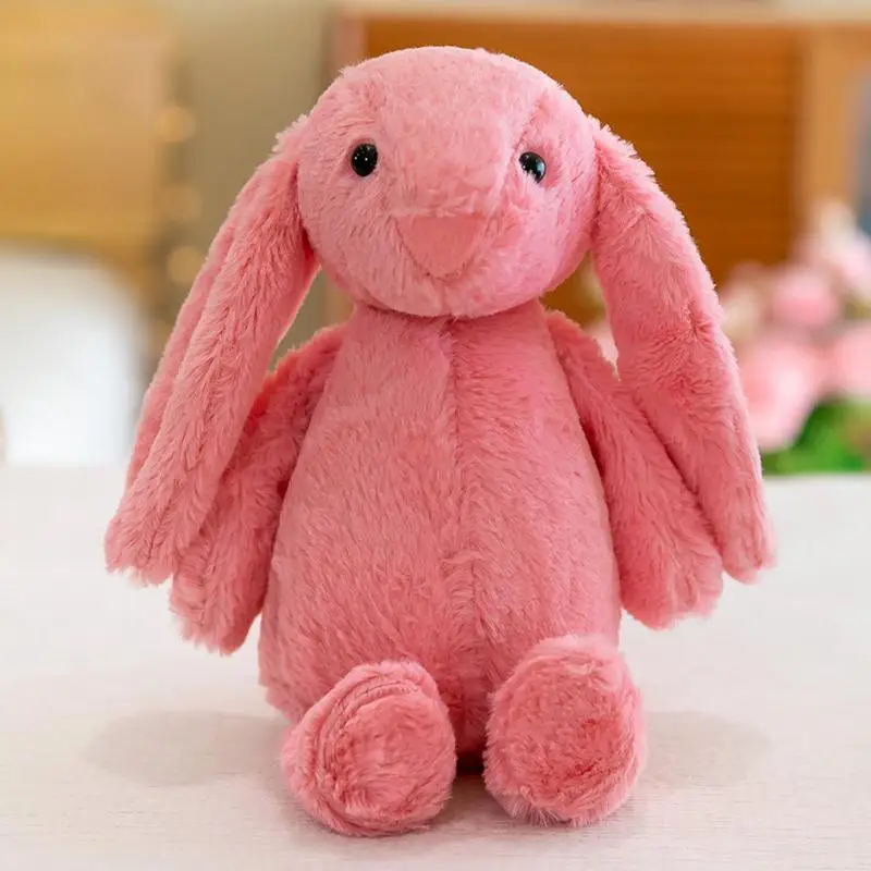 Lapin en peluche de Pâques pour tout-petits, lapin en peluche, jouet pour garçons et filles, mignon, beurre