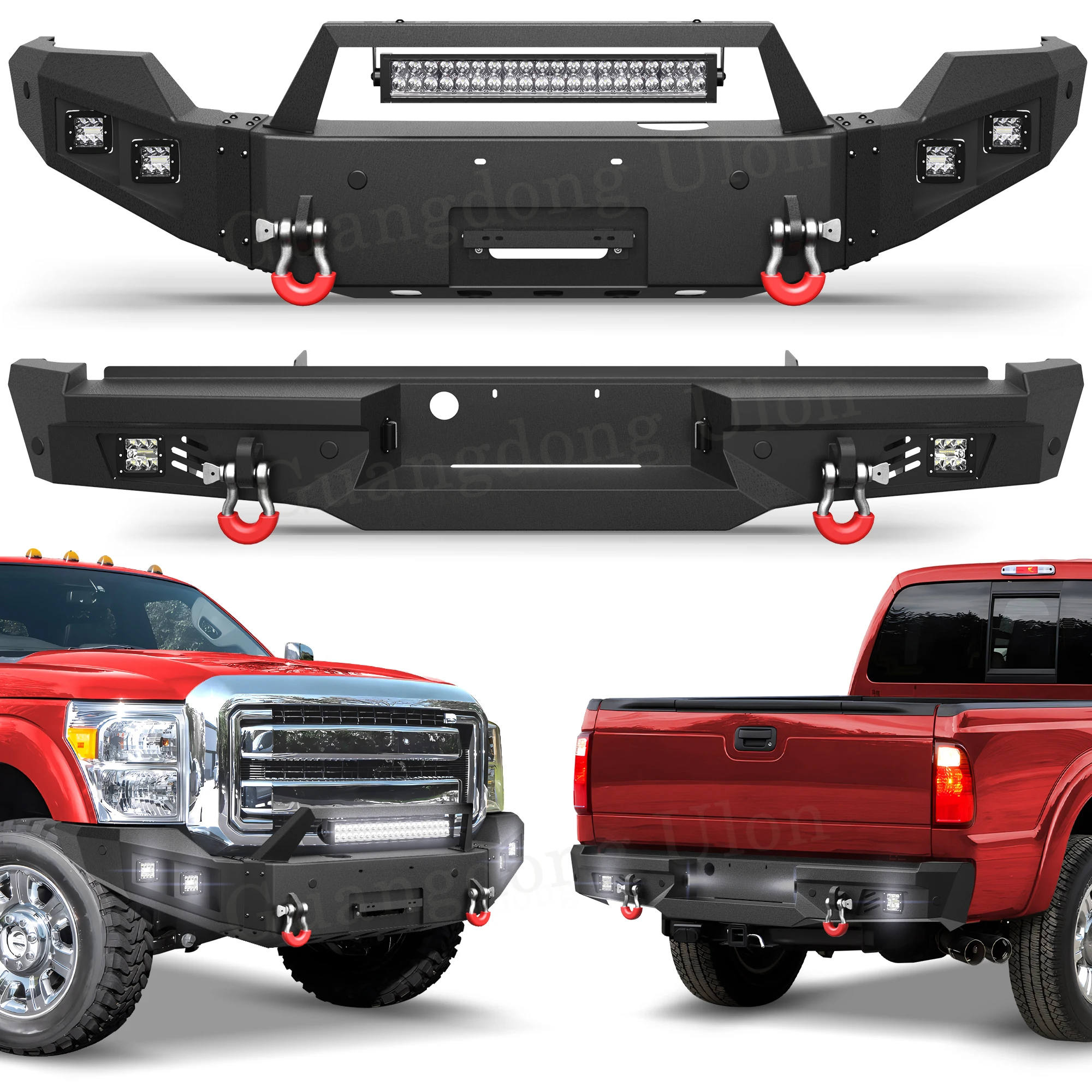 New Products Truck Bumper Full Width Front And Rear Bumper Combo Fit 2011 2012 2013 2014 2015 2016 Ford F250/F350/F450 Bumper