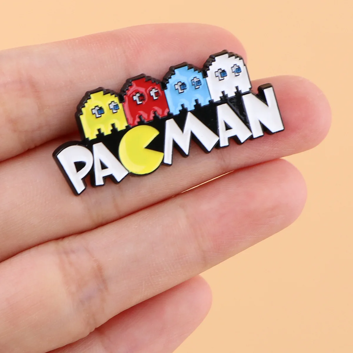 Pac-Man Game Brooch Pin Badge Cross Border Hot Selling Enamel Pin Clothing Backpack Accessory view 2