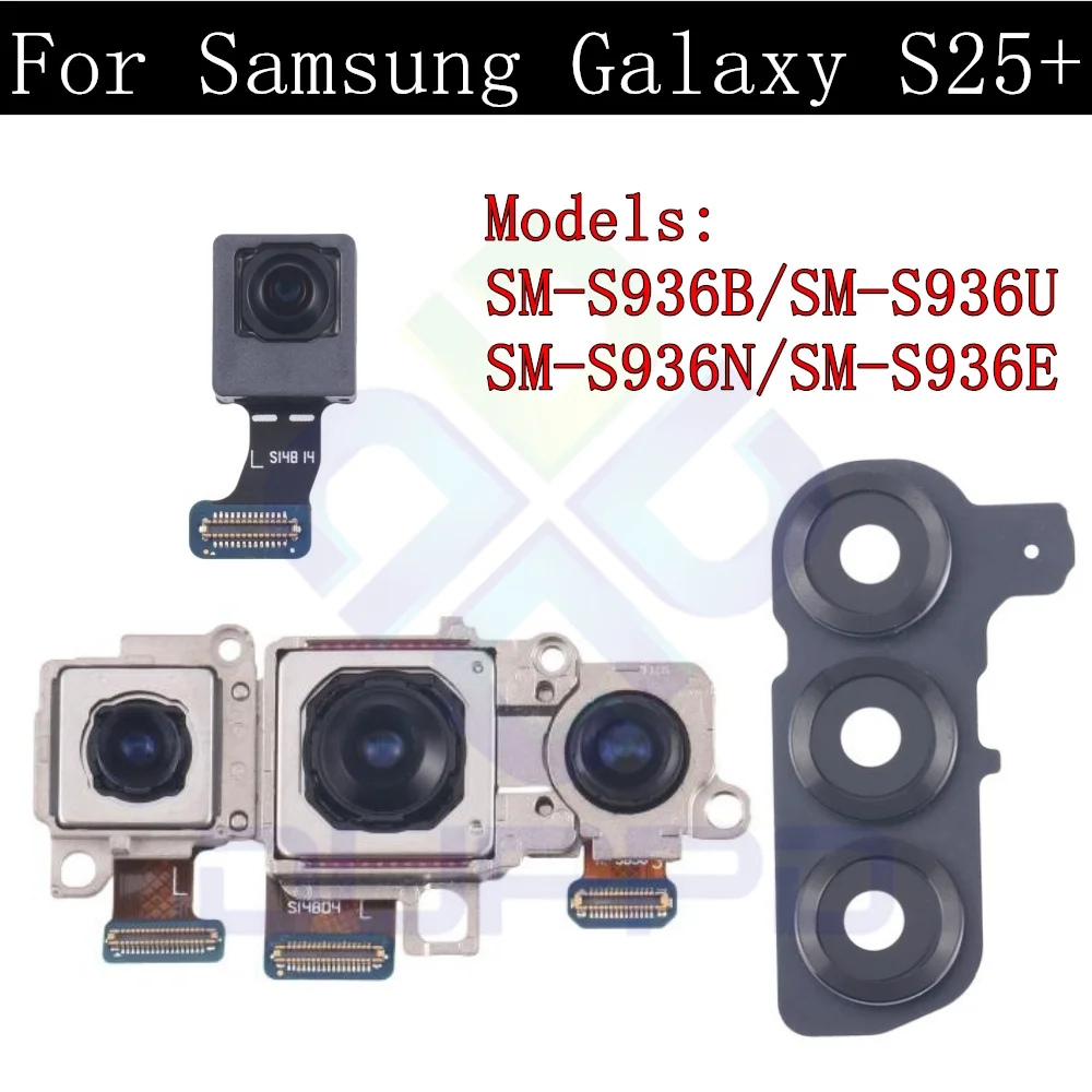 samsung-galaxy-s25-s936b-s936u-s936n-s936e用リアフロントカメラ、望遠広角メインバックカメラモジュールフレームカバーレンズガラス
