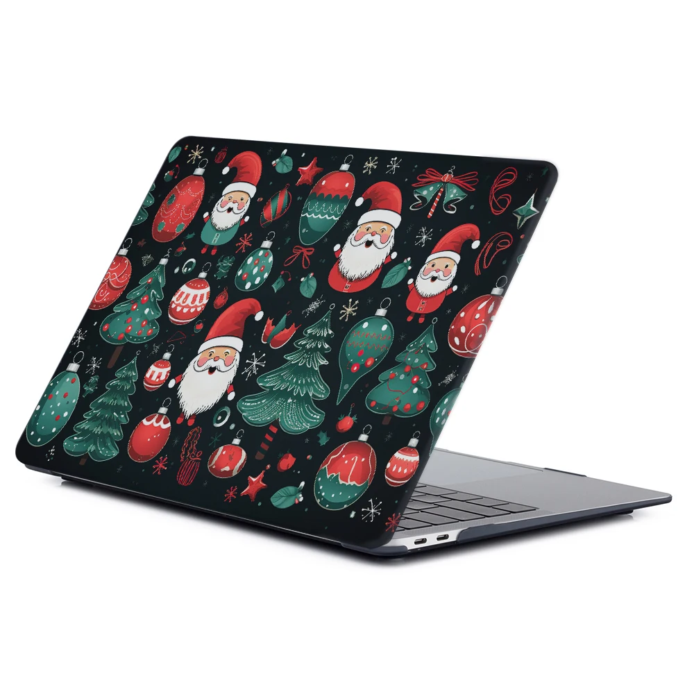 

Christmas background UV print Laptop Case for MacBook Pro 14 M5 case 2025 Shell for MacBook Air 13 15 Pro 16 M4 M3 M2 M1 Cover