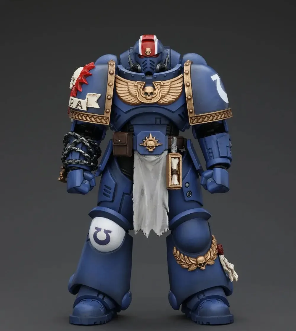 

JOYTOY Warhammer 40K 1/18 Action Figures Uitramarines Lieutenant Titus Model Toy Boy Gifts 3.75inch