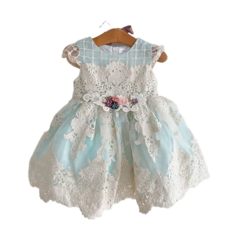 Flower Girl Dresses Vocation Festival Dress Summer New Arrivals Baby Girls Eid Sweet Dress Fashion Lolita Party Children Gift