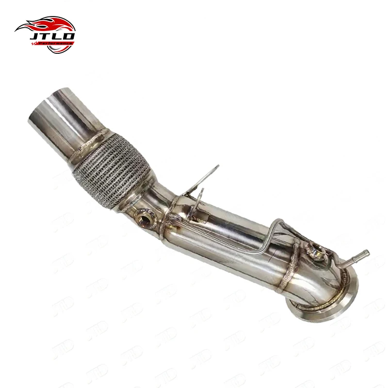 JTLD Performance Exhaust System 304SS Straight Pipe Polished Downpipe For BMW B48 G20 G21 G22 G23 320 330i 420i 430i OPF Escapes