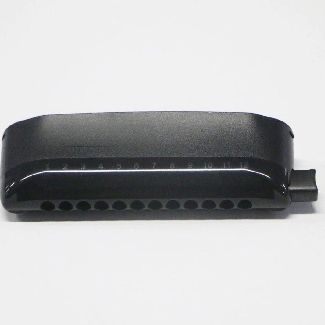 12 Hole Chromatic Harmonica, Easy to Play and Disassemble, Beautiful Design, Professional Quality, ET-12, Music Instrument