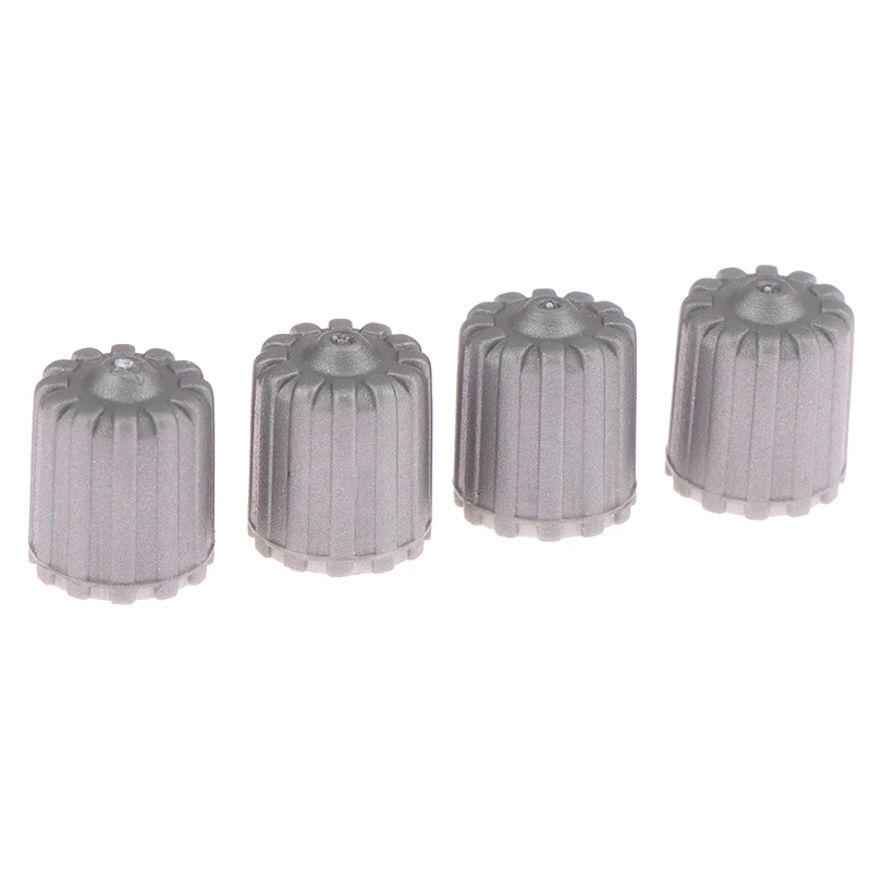 10Pcs Car Tire Valve Stem Caps Nylon Tyre Air Port Dust Covers W/ Gasket Gray Car Accessories for Auto Bike Air Valve Caps