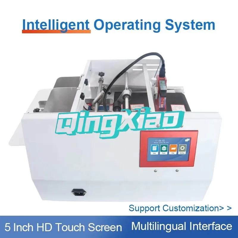 Automatic Online Coding Machine QR Code Serial Number Variable Expiration Date Batch Printing For Plastic  Paper Pouches Digital