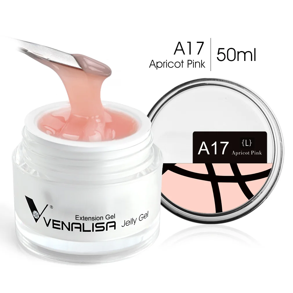 Venalisa CANNI Cremige Texturverlängerung Builder Jelly Gel Selbstnivellierendes, nicht brennendes Jelly Gel UV-LED-Konstruktion Nagelmaniküre
