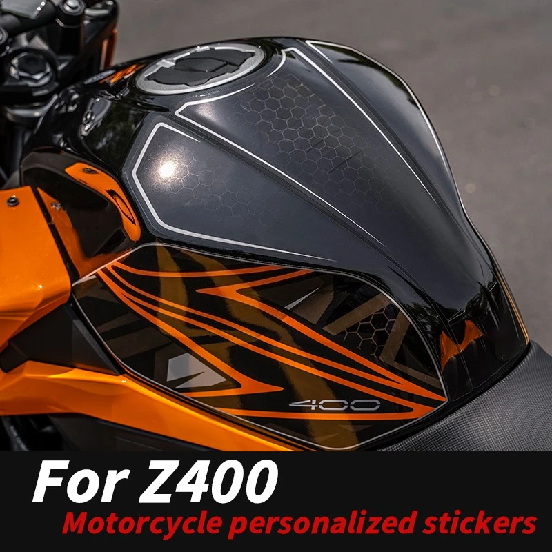 Suitable for Kawasaki Z400 Tank Stickers Premium Vinyl Multi-Color Custom Graphics Resistant Anti-Scratch Waterproof Kits