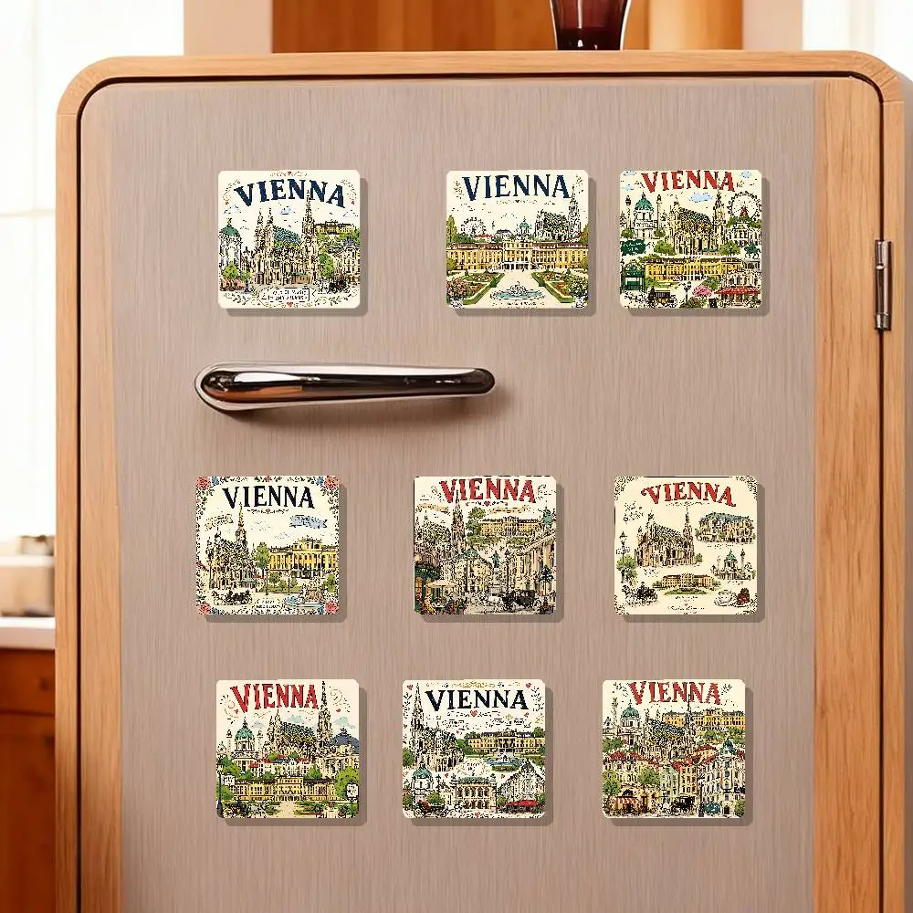Vienna Art Aesthetics Refrigerator Magnet Creative Kitchen Home Decoration Soft Magnetic Decor Festival Gifts Multi Scene Use