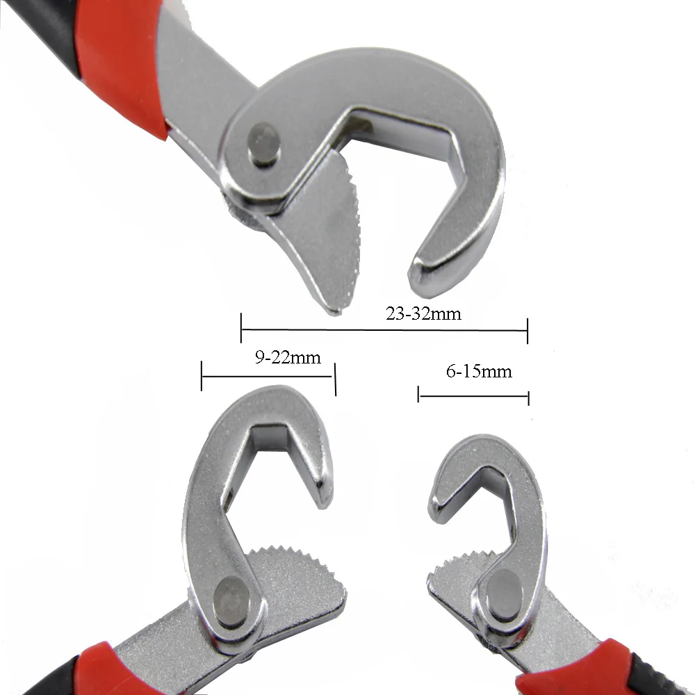 2 Pcs Multi Fonction Clé Universelle Rapide Snap Souple Poignée Ménage Plomberie Tuyau Utilisant Clé À Molette Ensemble